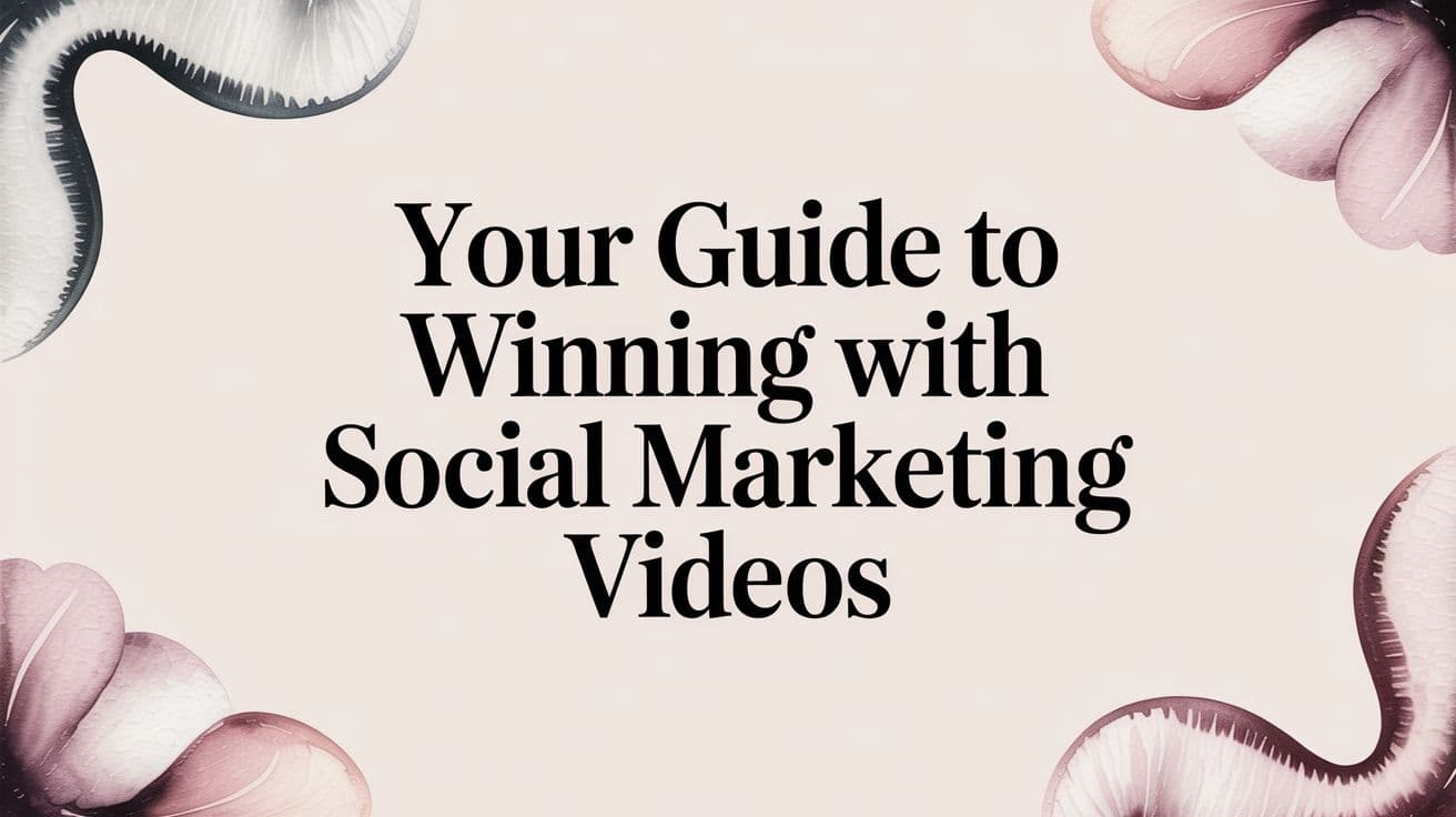 Your Guide to Winning with Social Marketing Videos