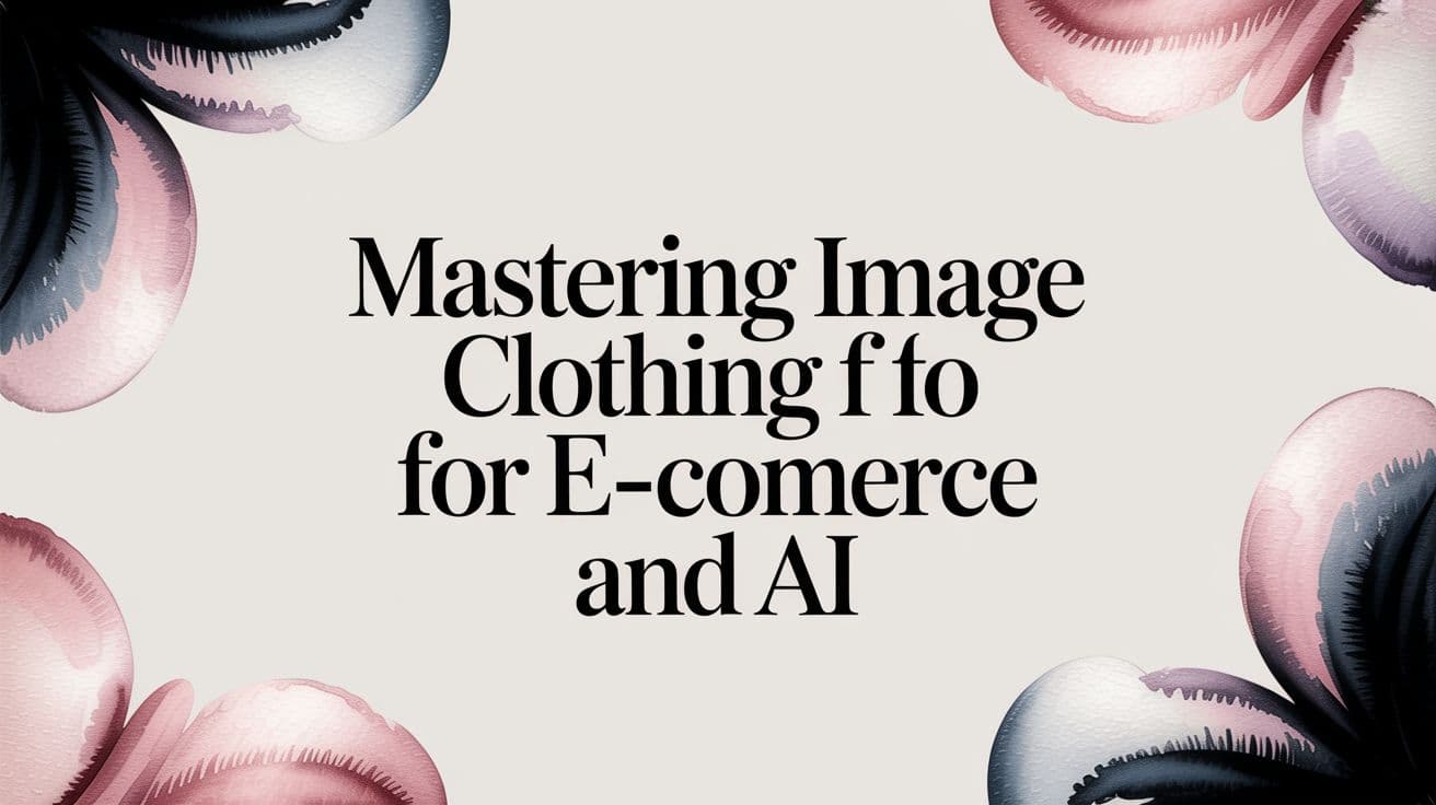 Mastering Image Clothing for E-Commerce and AI