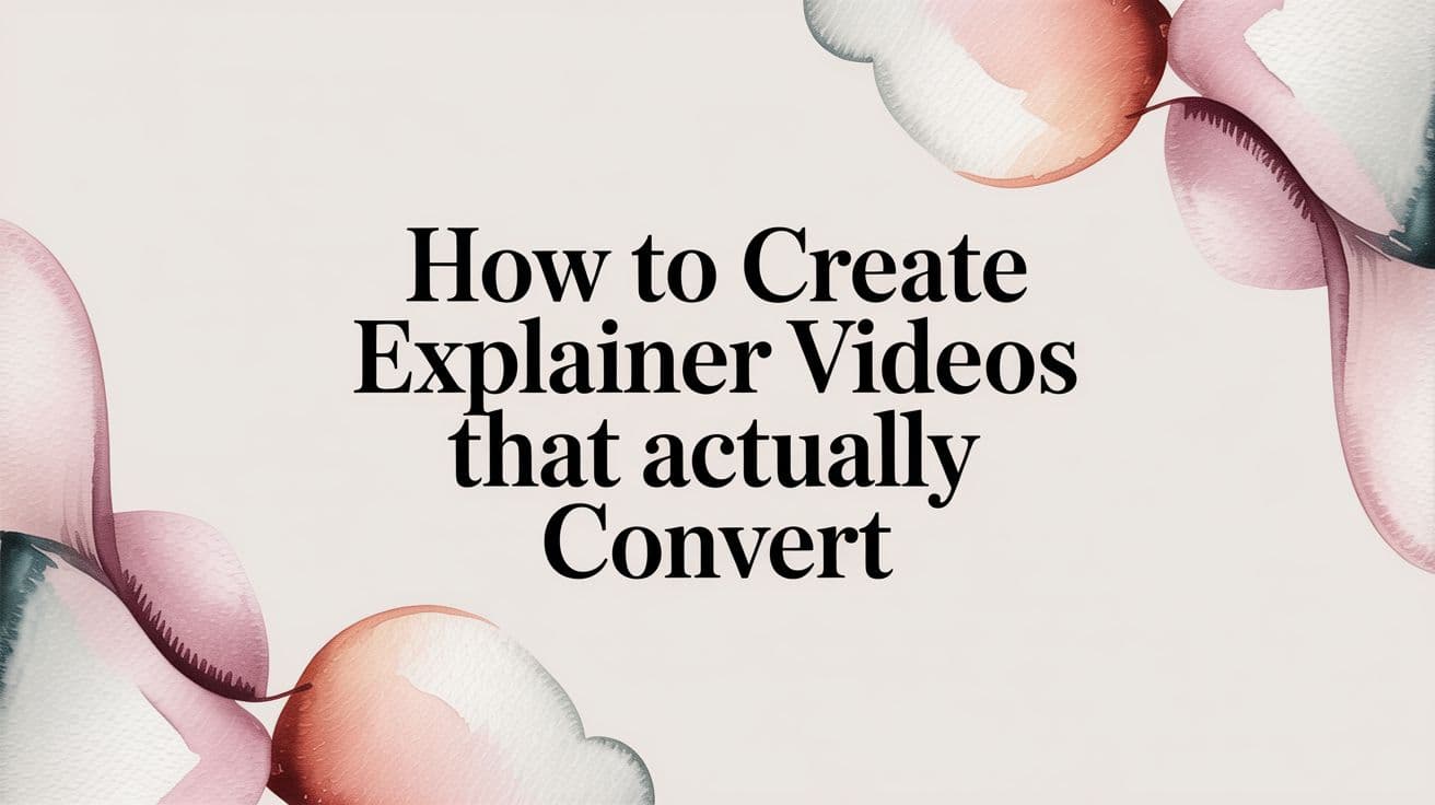 How to Create Explainer Videos That Actually Convert
