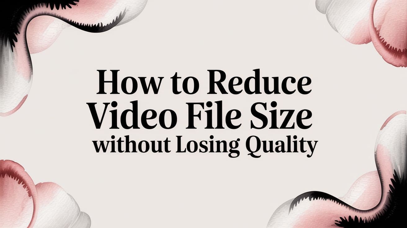 How to Reduce Video File Size Without Losing Quality