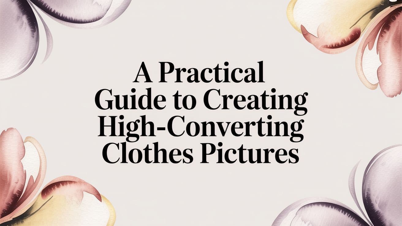 A Practical Guide to Creating High-Converting Clothes Pictures