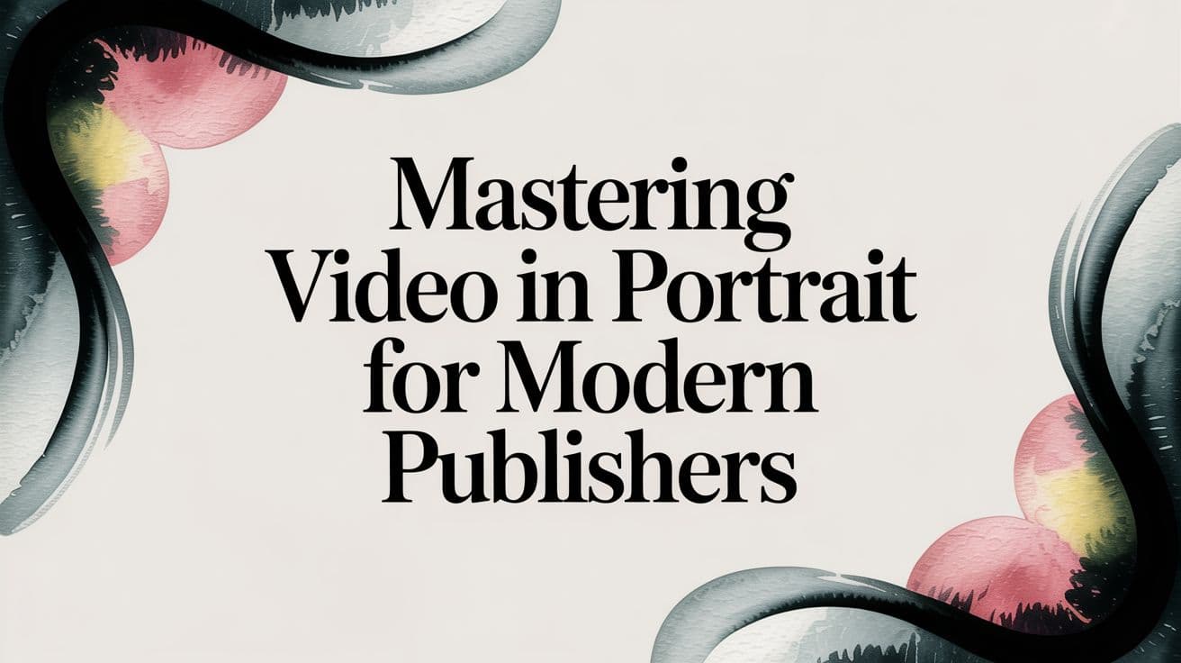 Mastering Video in Portrait for Modern Publishers