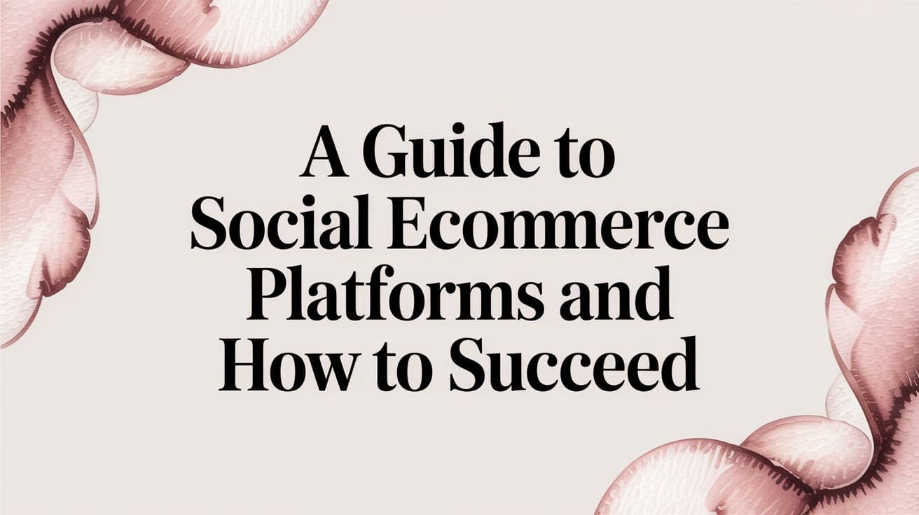 A Guide to Social Ecommerce Platforms and How to Succeed