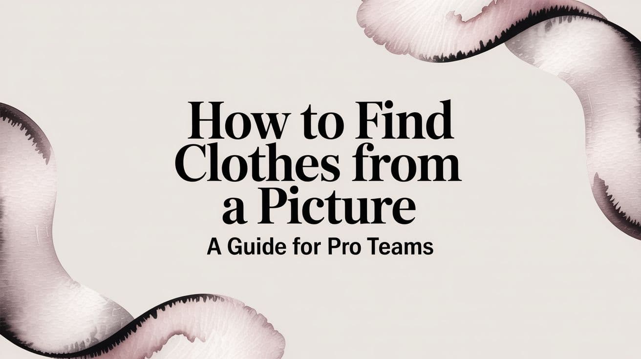 How to Find Clothes from a Picture A Guide for Pro Teams