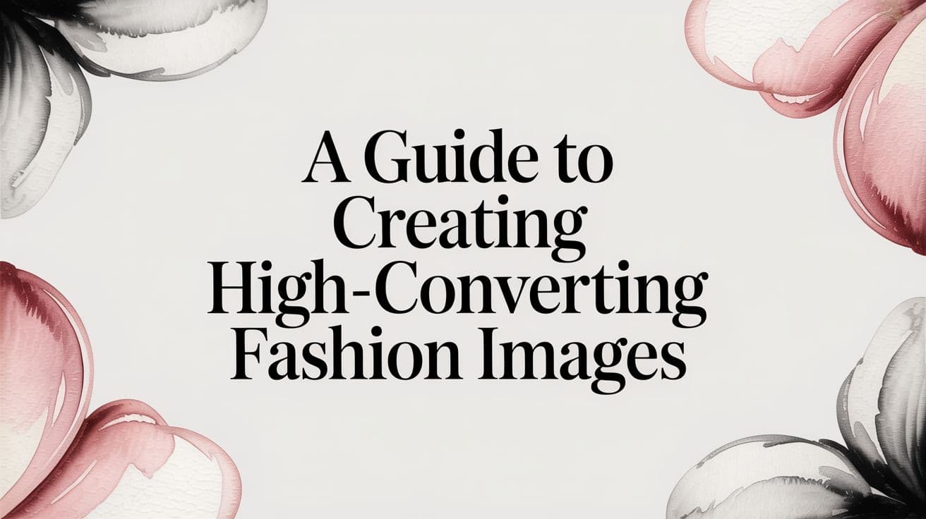 A Guide to Creating High-Converting Fashion Images