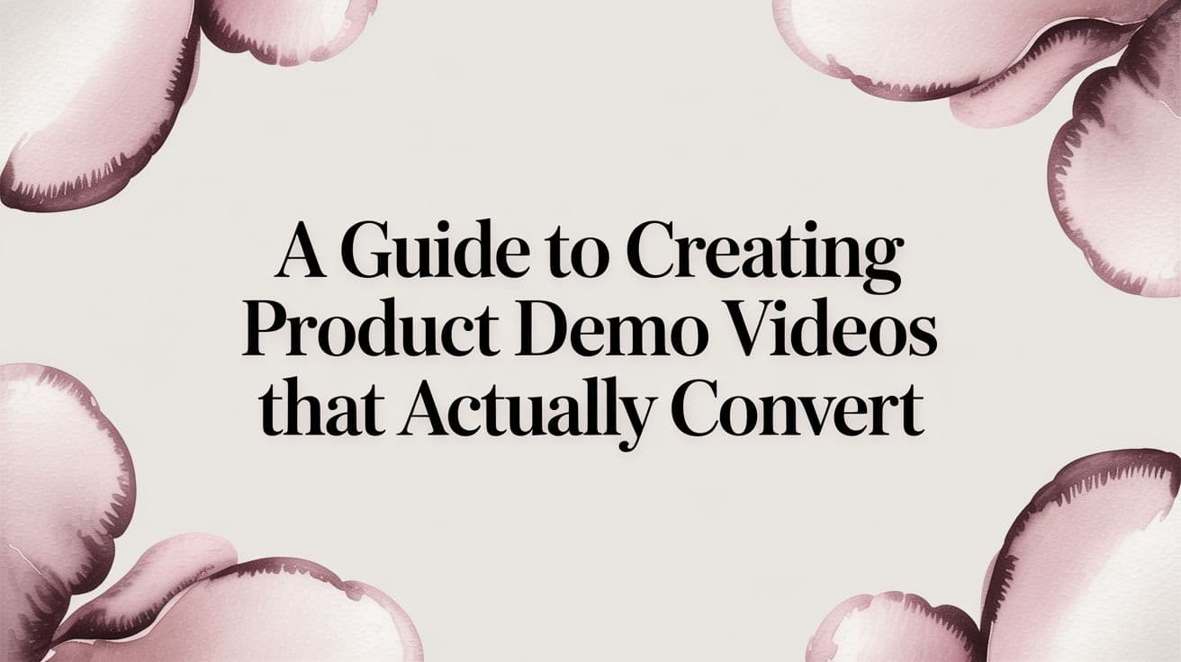 A Guide to Creating Product Demo Videos That Actually Convert