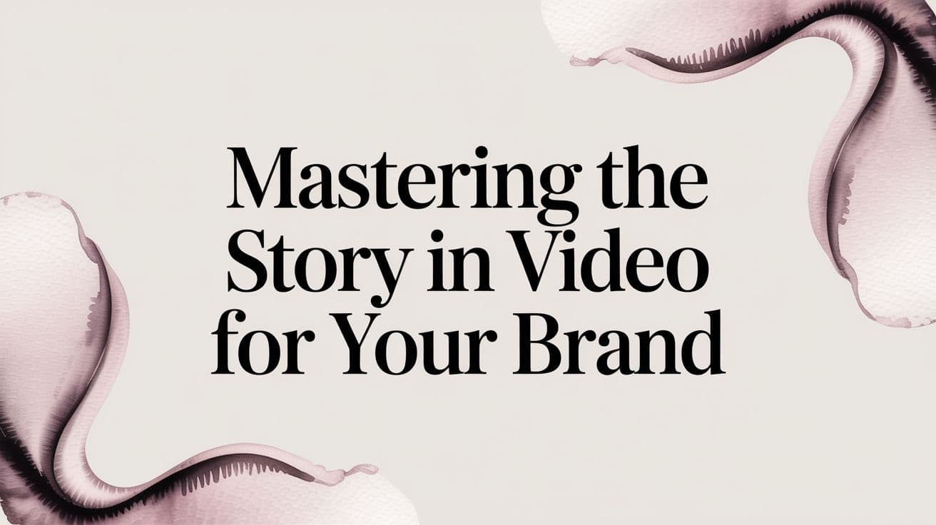 Mastering the Story in Video for Your Brand