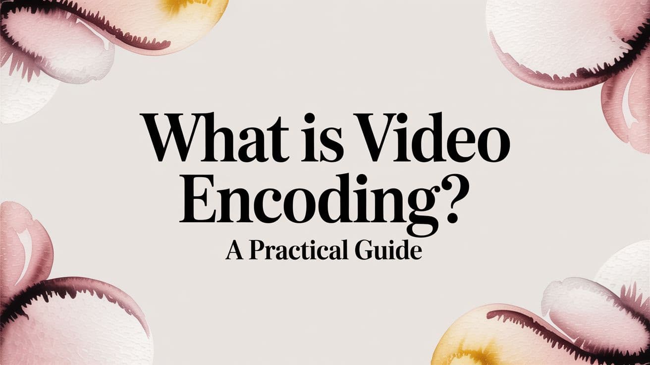 What Is Video Encoding? A Practical Guide