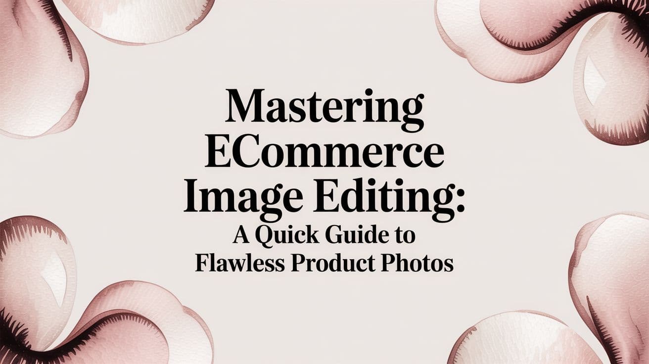 Mastering ecommerce image editing: A quick guide to flawless product photos