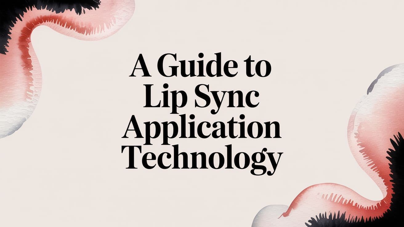 A Guide to Lip Sync Application Technology